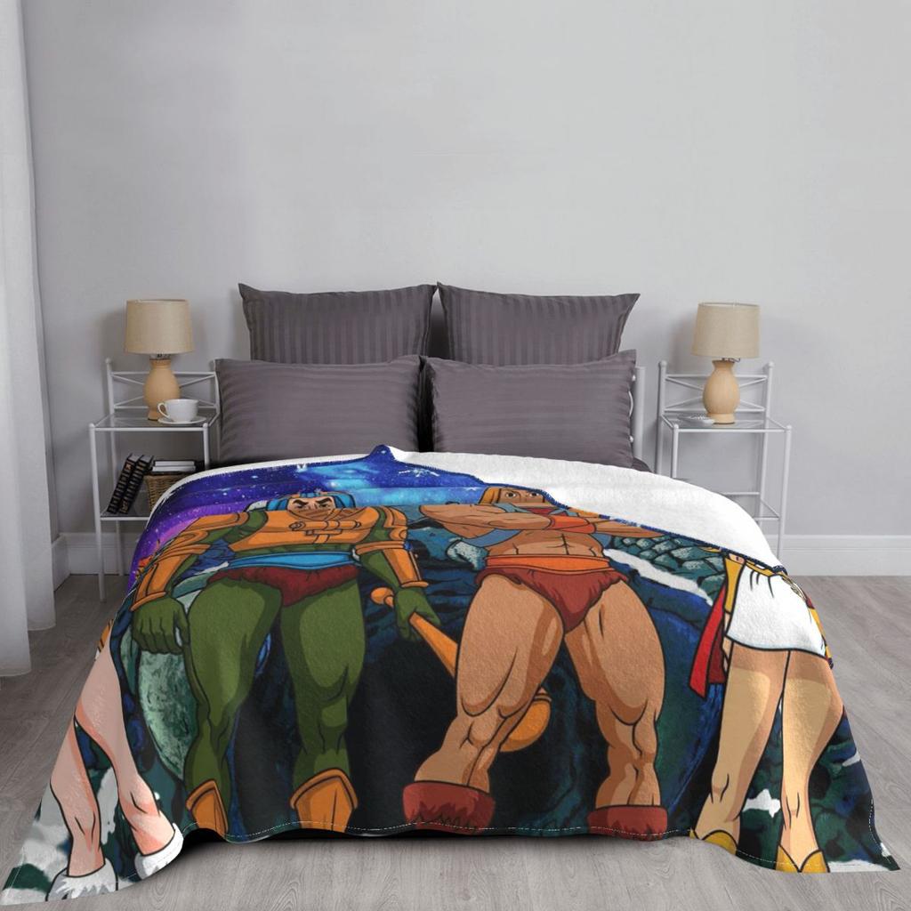 Eternia He-Man And The Masters Of The Universe Blanket Soft Warm Flannel Throw Blanket Plush for Bed Living Room Picnic Travel
