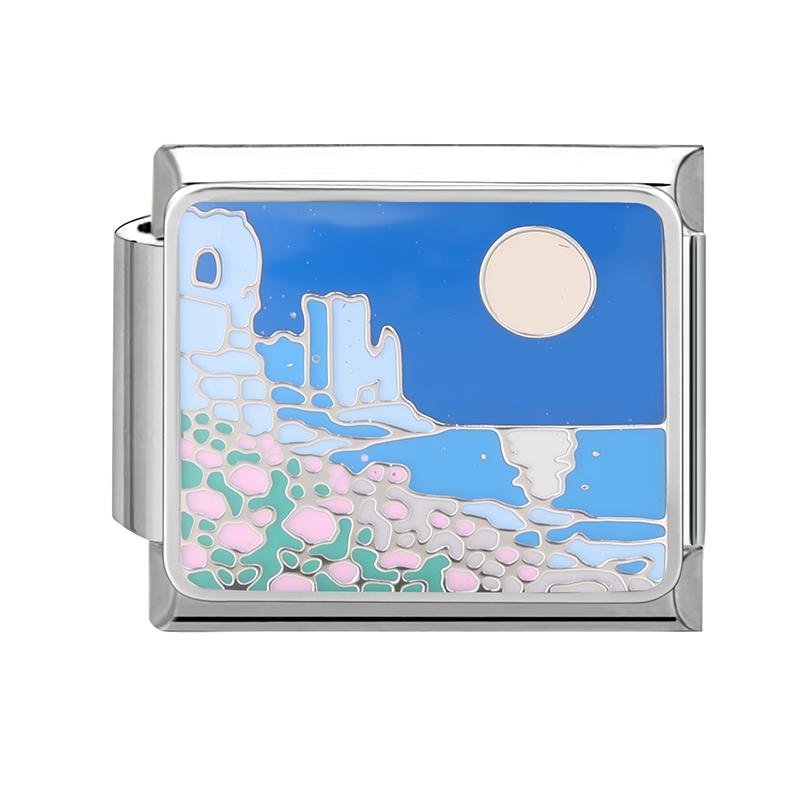 2026 Fashion Dreamy Flowers Cute Cats Dogs Moon Heart High Quality Charm Fit 9mm Stainless Steel Women Bracelet DIY Jewelry Gift
