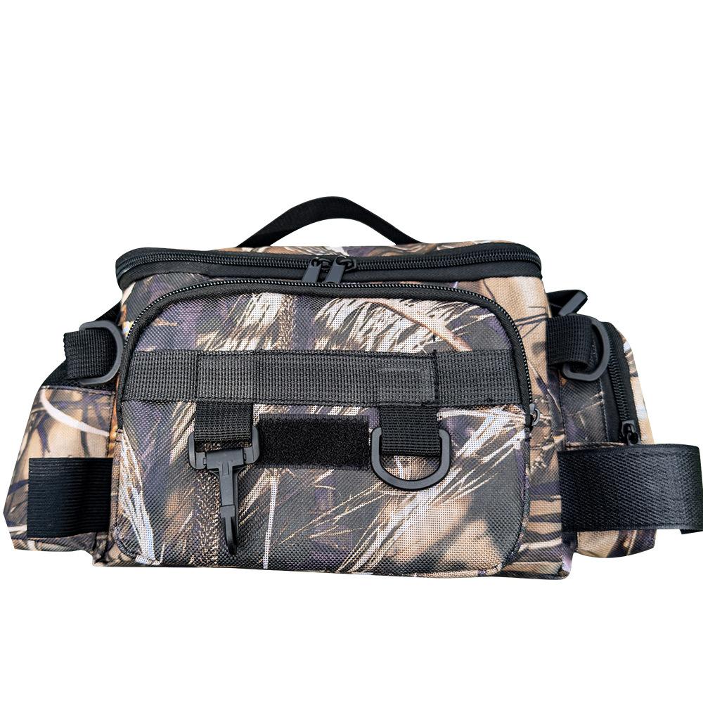 Outdoor Tactical Camo Lure Bag-Oxford Cloth Large Capacity Multiple Carry Methods (Waist/Shoulder/Crossbody) Zipper for камуфляжный