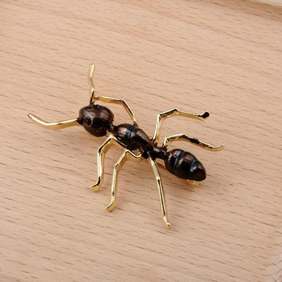 Fashion Unisex Ant Alloy Brooch Pin Badge Suit Lapel Jacket Clothes Accessory