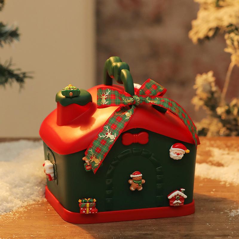 Heiligabend-Box Weihnachts-Sparschwein Aufbewahrungsbox Süßigkeiten-Box Heiligabend-Apfel-Box Weihnachten Neujahr Geschenk Heimdeko