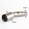 ZX-6R 636 2009-2020 Slip-on Motorcycle Exhaust Muffler With Sticker Laser Down Escape Moto for Kawasaki Ninja ZX6R ZX636
