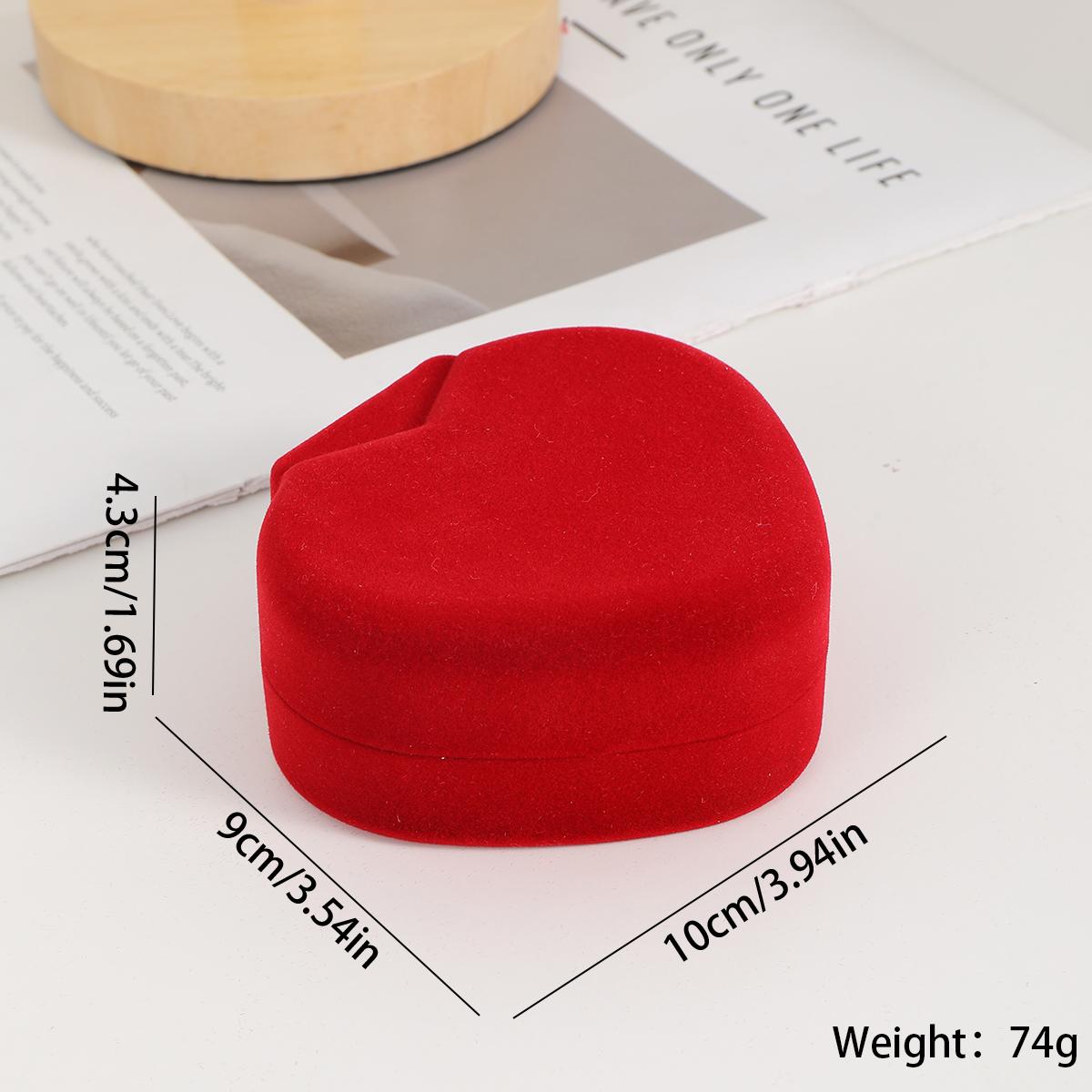 

Бархатная шкатулка для браслета в форме сердца, ожерелье, ювелирные изделия, коробки для хранения, чехол для браслета, предложение, помолвка, свадьба, витрина, упаковка красный