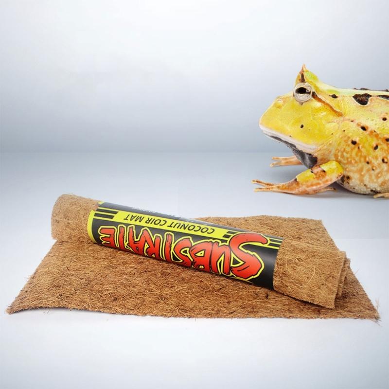 Reptiles Bedding Mat for Terrariums Waterproof CoconutFiber Carpet BeardedDragon Substrate Liner Mat for TortoiseGeckos