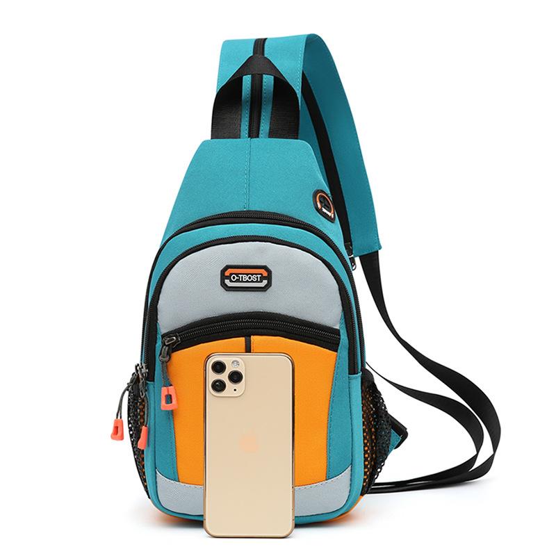 trendy women backpack shoulder crossbody bag multi-functional Oxford fabric outdoor student chest bag for women girls