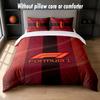 F1 Design Bed Bedding Set 1 Duvet Cover + 2 Pillowcases Soft Breathable Household Bed Linens