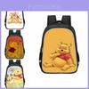 Winnie The Pooh Large Capacity Lightweight 3d School Backpack For Kids And Students Unisex Oxford Fabric