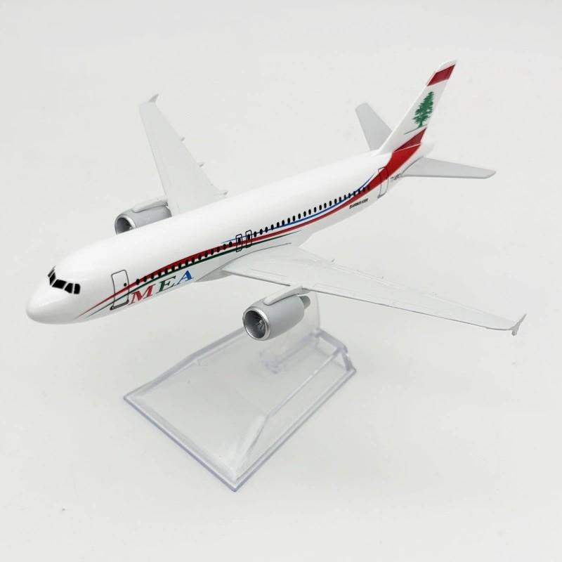 Alloy 1/400 Scale A320 MEA Airways A320 Airplane Model Diecast Aircraft Model for Collections and Display Souvenir Plane Toy