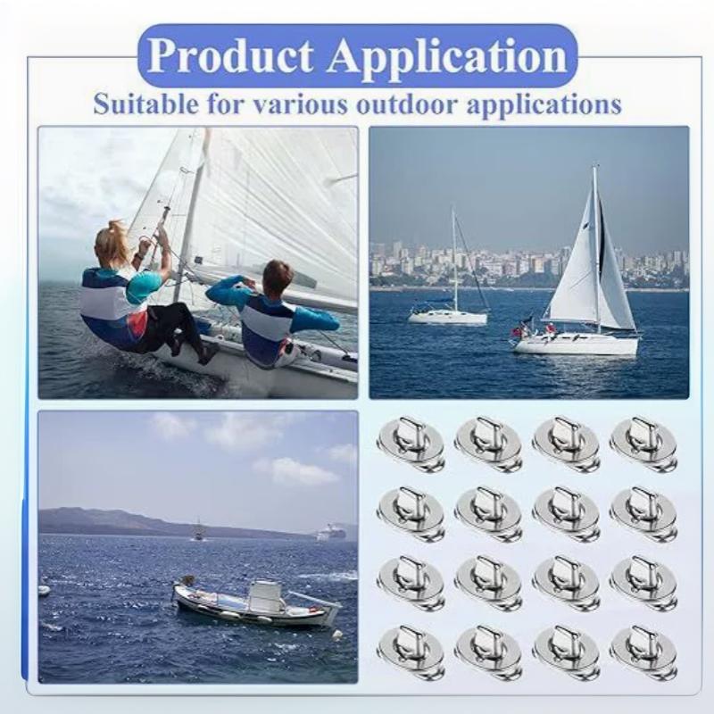 Marine Twist Lock Turn Button Fasteners 12/15 Sets Eyelet Stud Kit for Outdoor Canopy Sun Shade Sail Installation