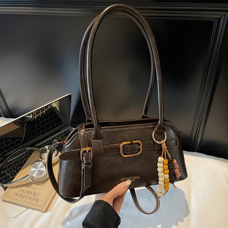 Retro small bag women's autumn and winter versatile 2025 new simple shoulder underarm bag popular commuter tote bag this year