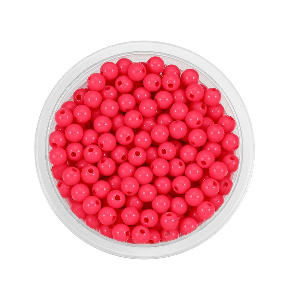Colorful 6mm Acrylic Rice Spacer Beads for DIY Jewelry and Clothing