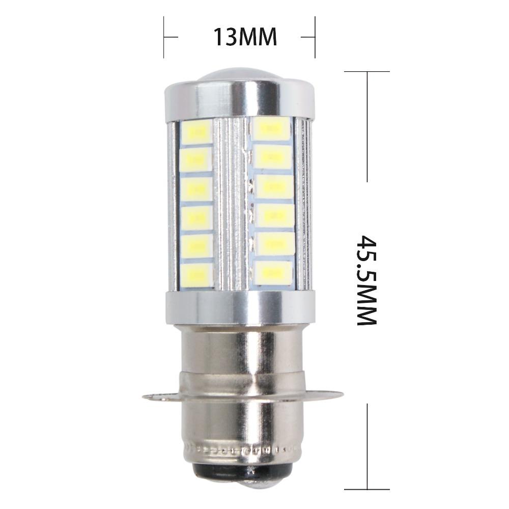 RXZ 2pcs P15D H6M LED Motorcycle Headlight DC12V PX15D Motorcycle Head Lamp White Fog Light DRL Daytime Running Lights 12v