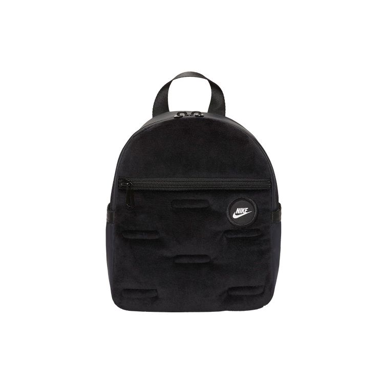 Nike Logo Mini Leather Backpack Women Backpacks Black DC7707-010