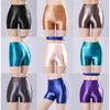 Net Red Oil Bright Glossy Silky Short Shorts Hot Pants Fashion Plus Size Sexy Smooth Leggings Outwear Peach Hip