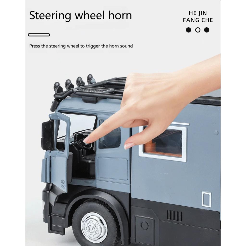1/18 Benz Arocs Nomadism Navigator F Wohnmobil Legierung Druckguss Modellauto Heimdekoration & Computer-Schreibtisch-Schmuck Feiertagsgeschenk Spielzeug