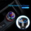 Car Charger For Lighter Smart Phone Usb Adapter Mobile Phone Charger Dual Usb Digital Display Voltmeter Fast Charging