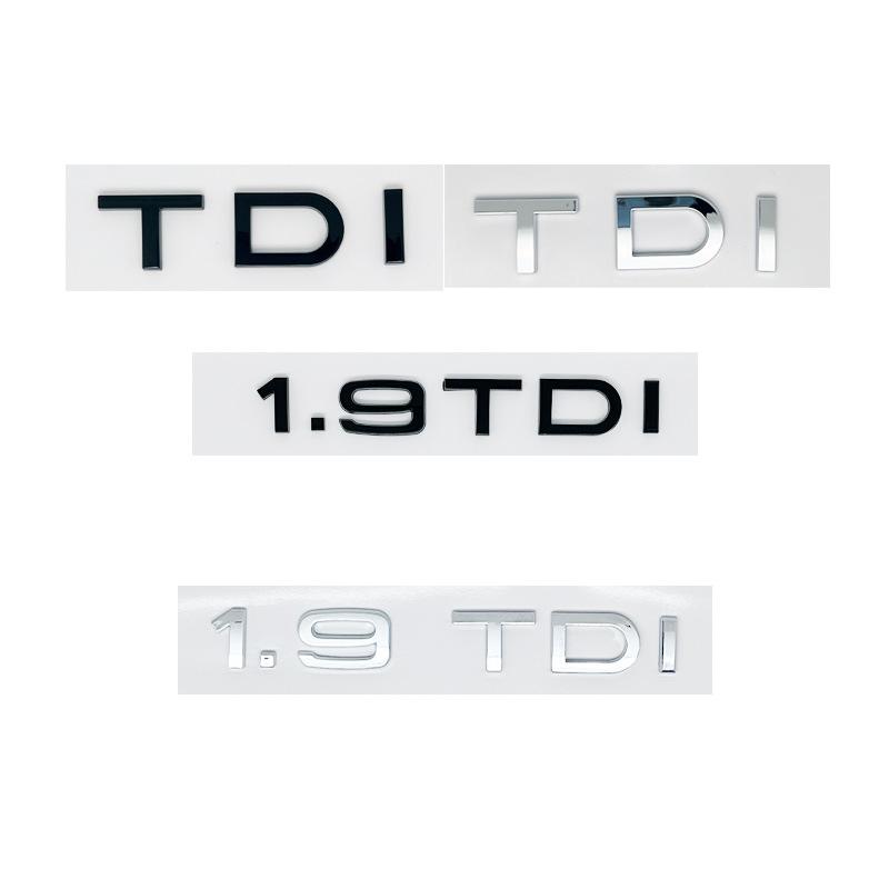 2.0TDI 3.0TDI 1.9 4.2 4.5 5.5 5.0 TDI car sticker for q2 S4 6 SQ3 RS5 78TTS refit tail displacement label car accessories