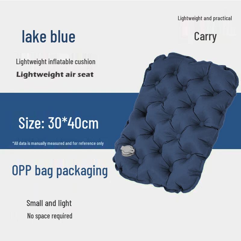 Portable Lightweight Inflatable Outdoor Camping Seat Cushion - Moisture-Proof for Hiking, Concerts, and Outings