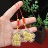 Cartoon Gold Foil Horse Keychain - Adjustable Phone Strap & Bag Charm, Cute Animal Themed Accessory for Daily Use and Gifting