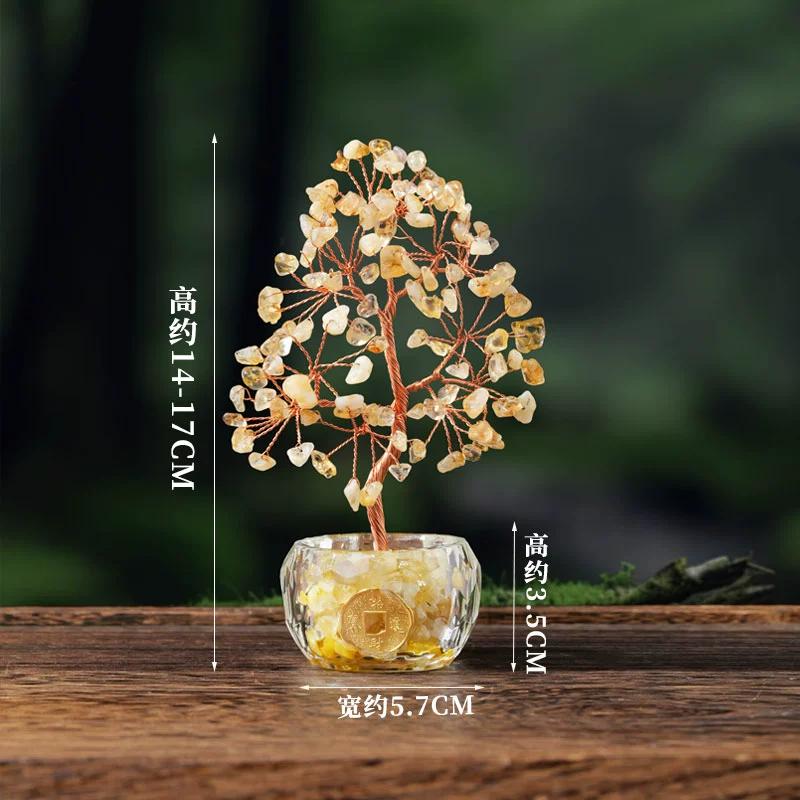 Crystal Tree Healing Crystals Tree of Life for Home Room Desk Decor,Chakra Stones Reiki Gemstones Trees for Positive Energy Good Luck Spiritual Gifts