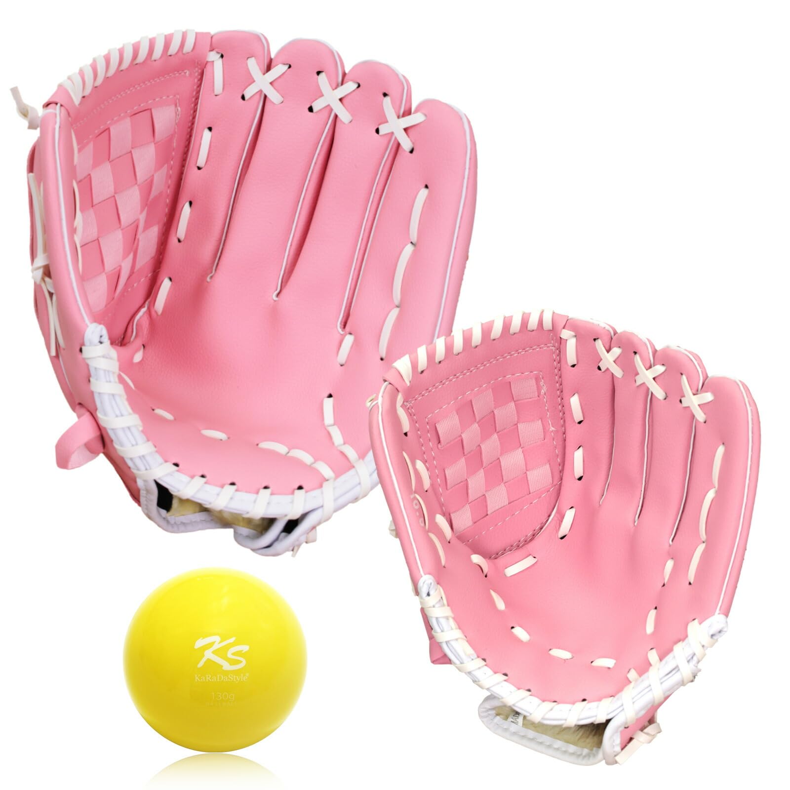 

KaRaDaStyle Бейсбол для детей и набор для ловли мяча для и младших включает тренировочный 130г x набор, перчатки для родителей и детей, мягкие, для взрослых, молодежи, юниоров,