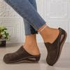 Women's Baotou Platform Slippers Summer New Large Size Round Toe Baotou Back Air Breathable Slippers