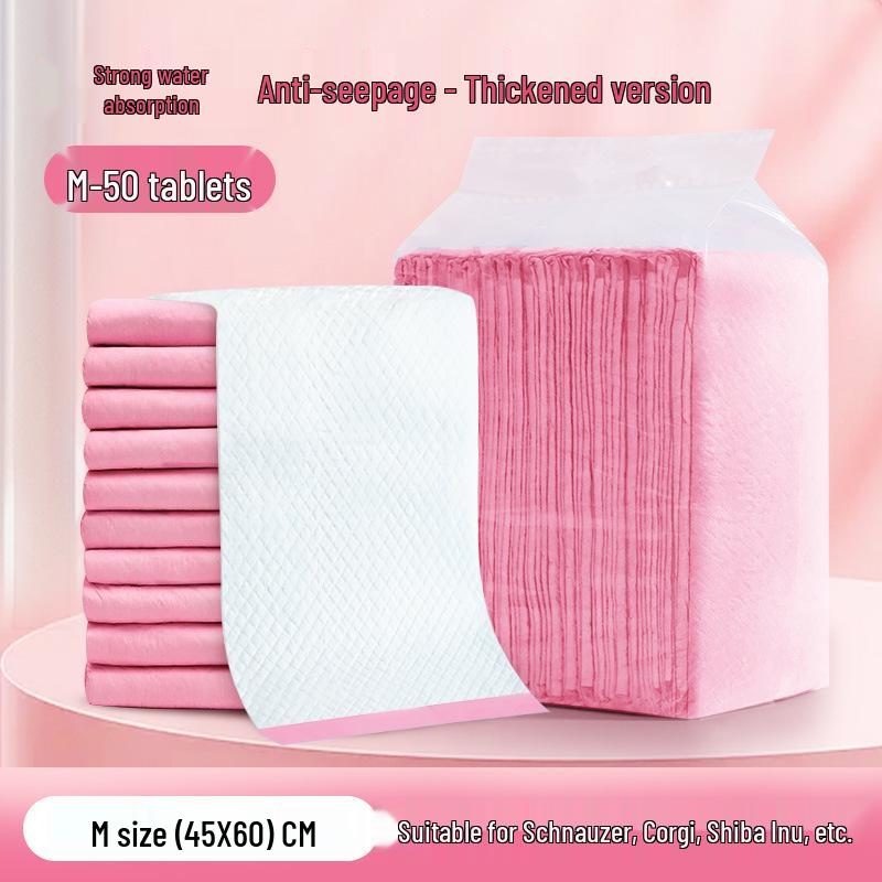 Thickened Disposable Dog Pee Pads - Deodorizing, Highly Absorbent, Large Size
