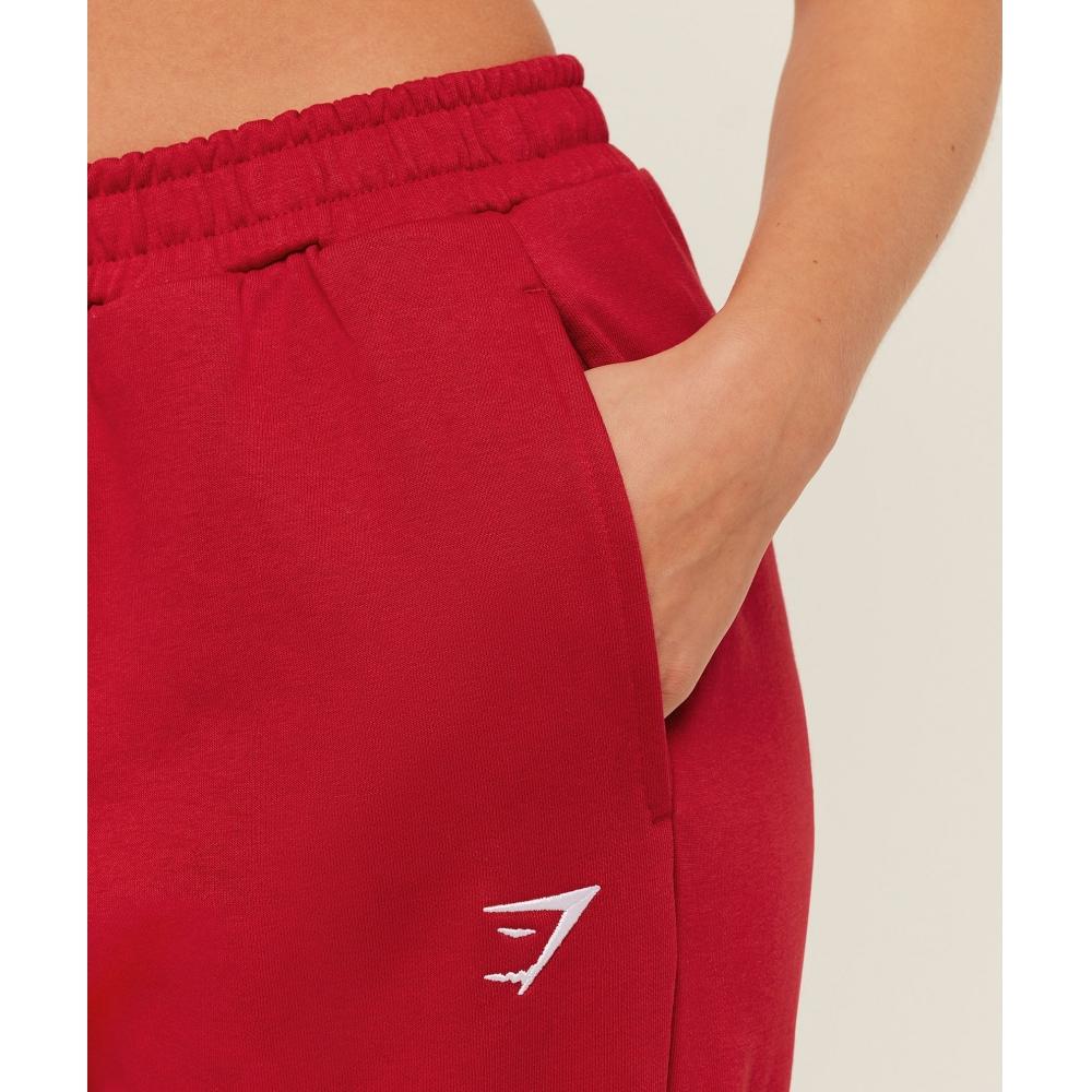 Gymshark Training Fleece Straight Leg Jogger Carmine Red B3c1r Rbqw