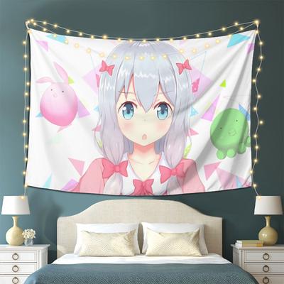 VIKAMA Erromanga Teacher Tapestry Japanese Cute Anime Atmosphere Girl Heart Decoration Room Decoration Home Decoration