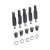 5 Pair Connectors 12V Male Female Socket Screw-Twist Strain Relief Metal And Plastic Construction For LED Strips