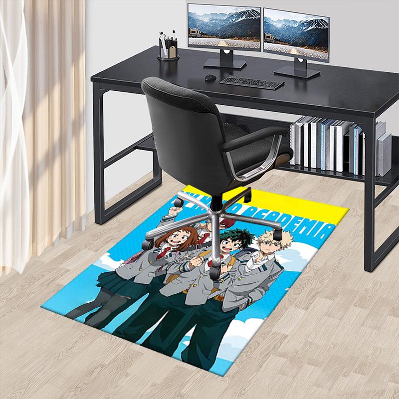 

1pc My Hero Academia Anime Cartoon Design Chair Mat - Non-Slip Carpet for Office, Home Decor, Living Room, Bedroom, Game Room - Perfect Gift for Fans. 60cm by 90cm