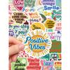 50pcs Positive Affirmation Colorful Graffiti Stickers Waterproof PVC Material Personalized Gift Decoration Water Cup Scrapbook