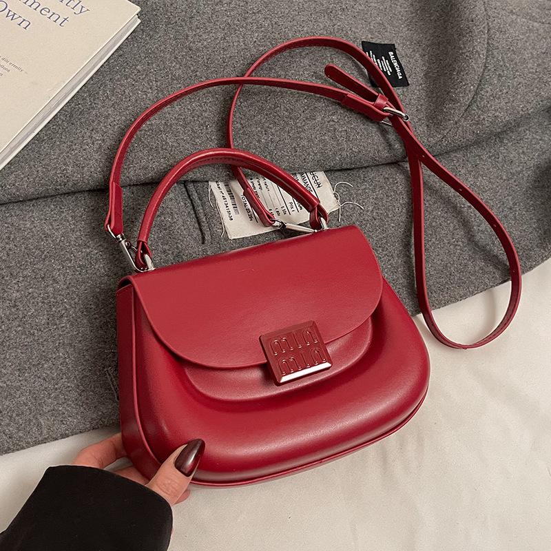 

Модная новая корейская версия простая ins милая портативная сумка-седло с высоким чувством повседневная модная сумка-мессенджер для通勤 для женщин