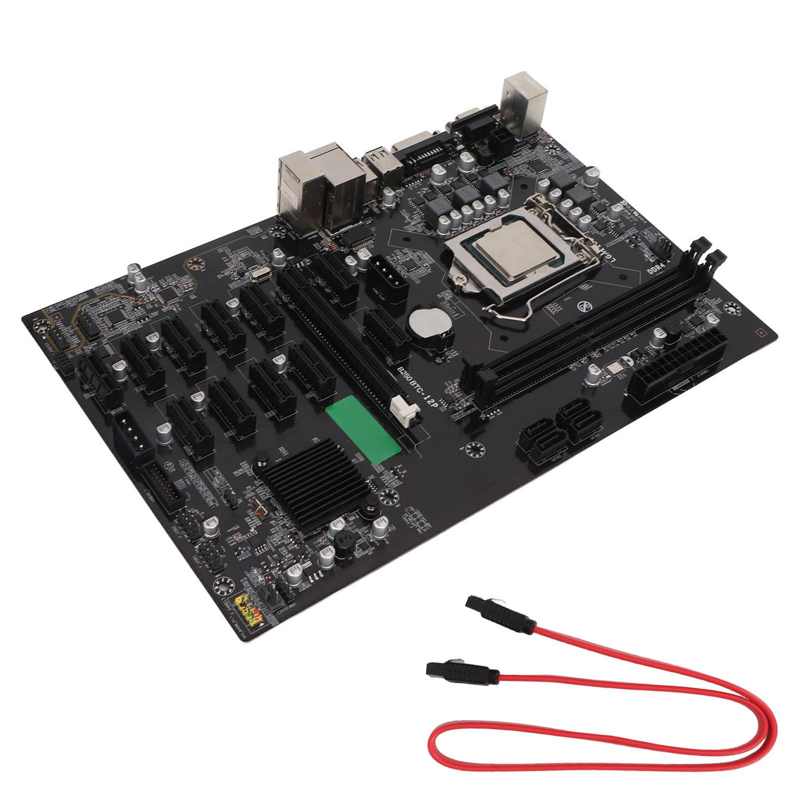 

Материнська плата B250B 12 слотів PCIe VGA DVI Вихід 2,8 ГГц ЦП Високошвидкісна материнська плата DDR4 для комп’ютера