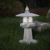 Antique Bluestone Courtyard Lantern: Outdoor Landscape Stone Lamp in New Chinese Style