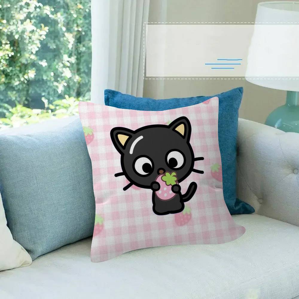 Cute cartoon art chibi cat c-Chococat    Pillow Cover  Bedroom Wild Party Decor Pillowcase kid Birthday shower Gift