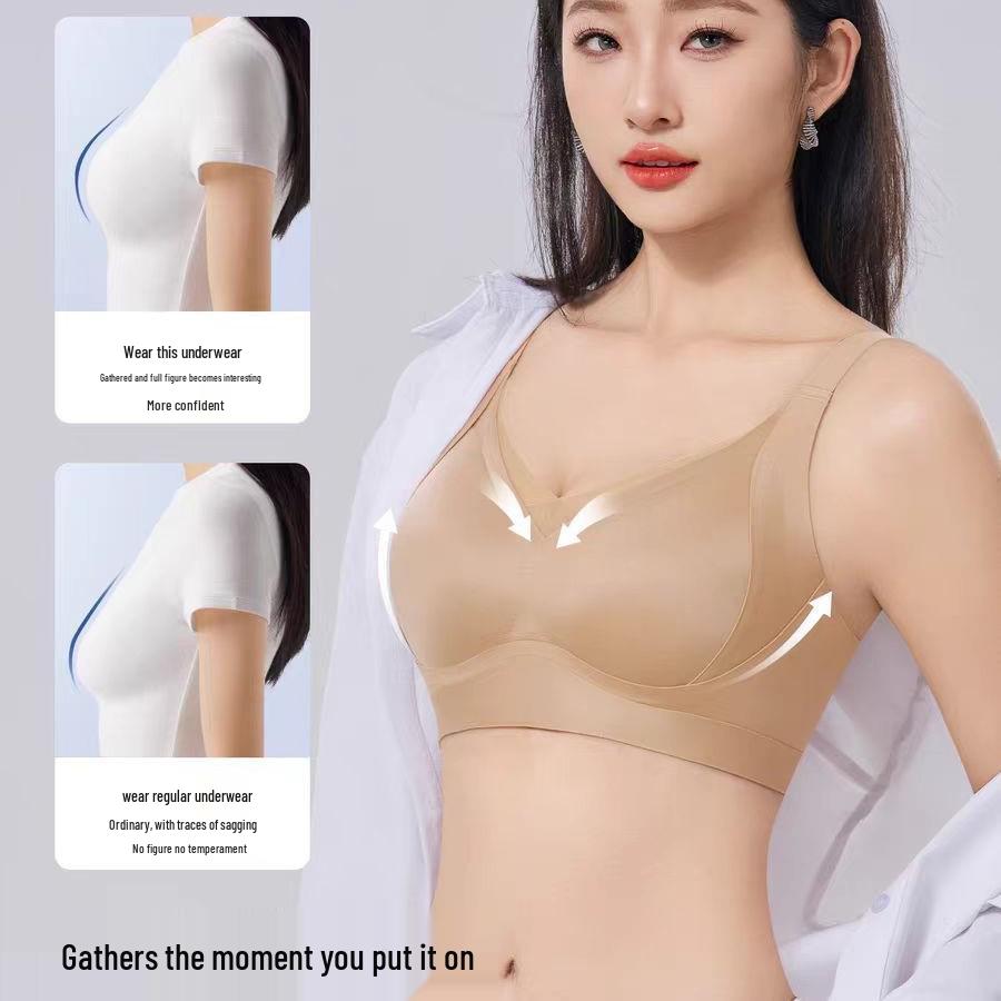 Women's Seamless Anti-Gravity Lifting Bra—Soft, Supportive, No Underwire, Fixed Cup, Anti-Sagging.