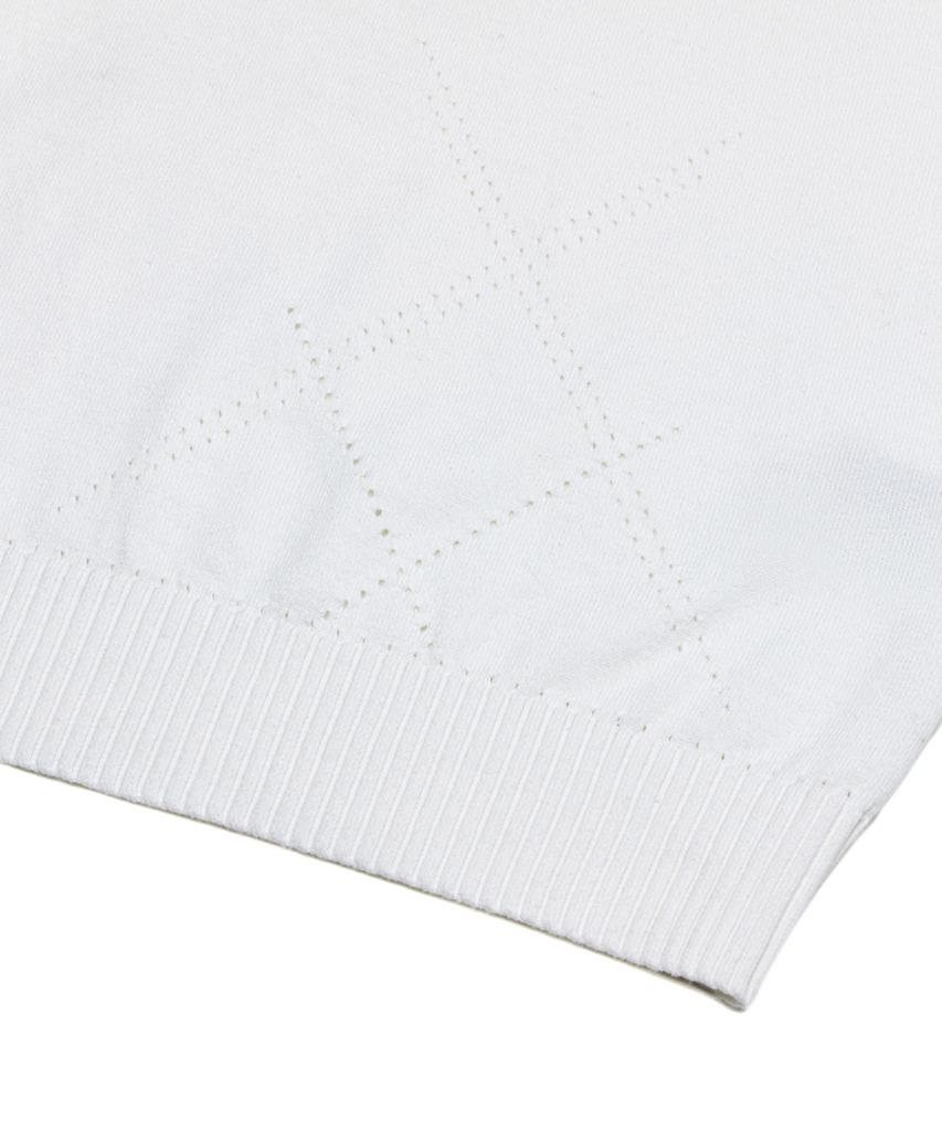 YOUTH H/S Knit Collar T-Shirt - White