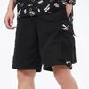 Puma Awareness Cargo Woven Shorts With Fun Print Men Bottoms Black 532038-01