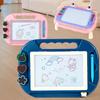 Magnetic Kids Writing Drawing Slate Magic Eraser Doodle Pad Color Sketch Board