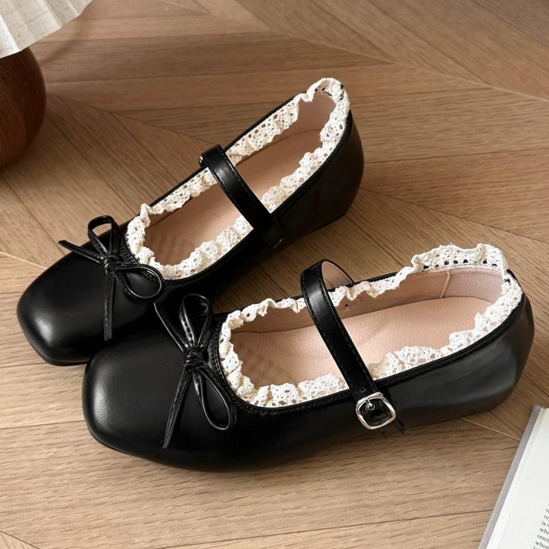 Fashion Elegant Flats Ballet Dance Shoes Bow Women Loafers Shoes 2025 Trend Summer Fad Shallow Buckle Shoes Walking Soft Mujer Zapatos