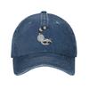 Cute Gray Racoon Vintage Adjustable Washed Denim Cotton Low Profile Unisexs Dad Trucker Hat Fitted Baseball Ball Cap for Unisex Unisex