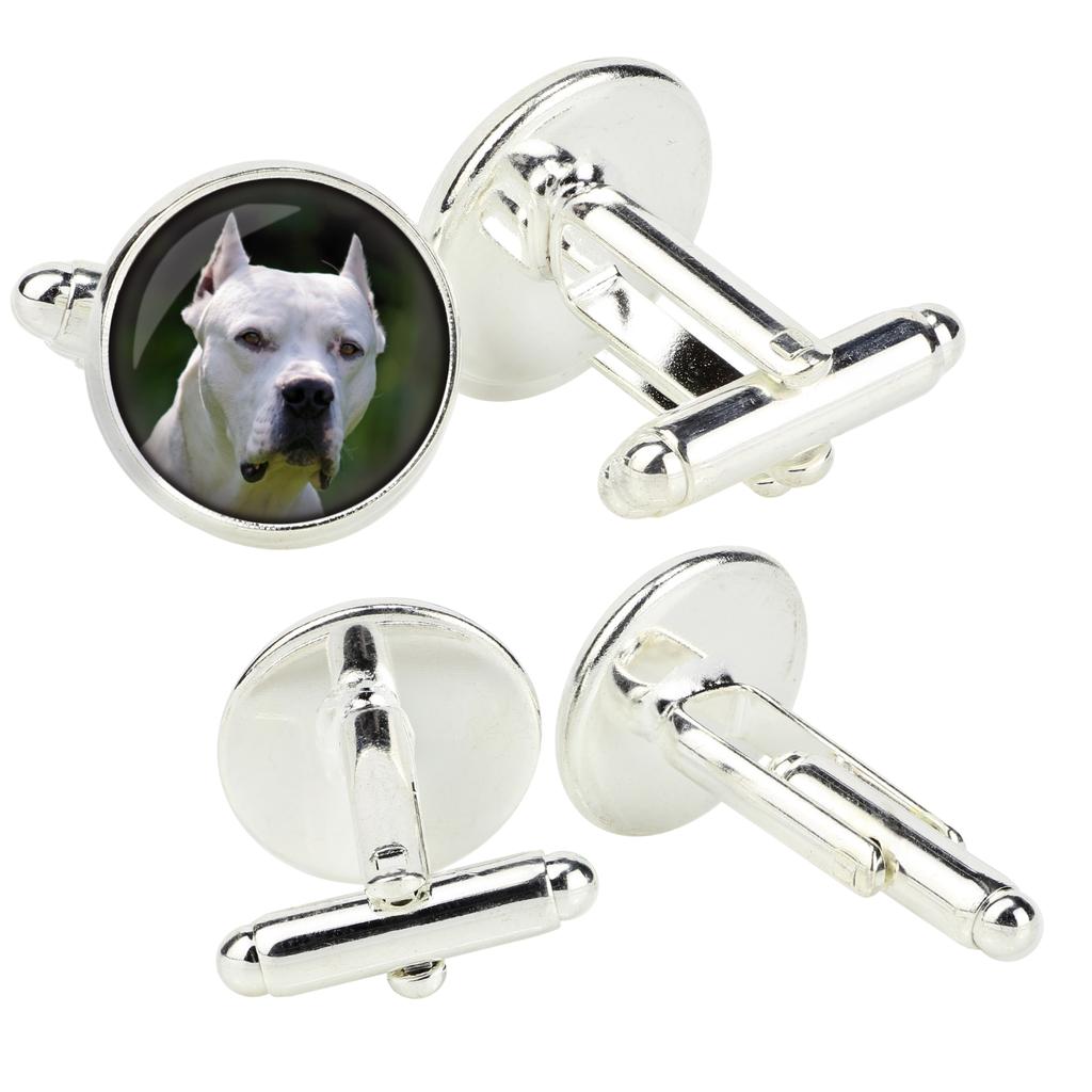 Dogo Argentino - cufflinks in a box, handmade jewelry, product of the Art-Dog brand