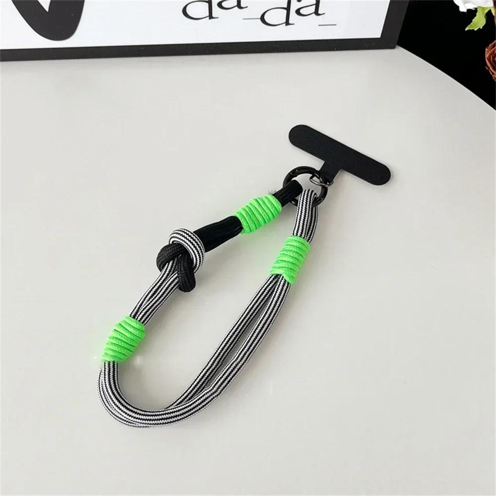 Laccetto Corto da Polso per Cellulare, Cinturino, Decorazione Carina, Portatile, Corda Intrecciata, Ciondolo Anti-perdita per Tutte le Cover del Telefono