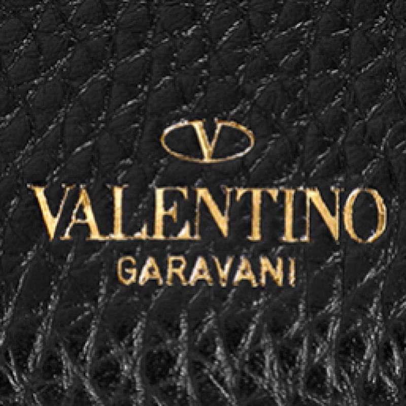 Valentino Rockstud Zip Card Holder P0605 Vsh 0no