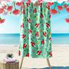 Whimsical Mushroom Meadow Print Beach Towel, Quick Drying, Suitable for Travel, Outdoor Sports, Jogging, the Beach and Swimming, Gift