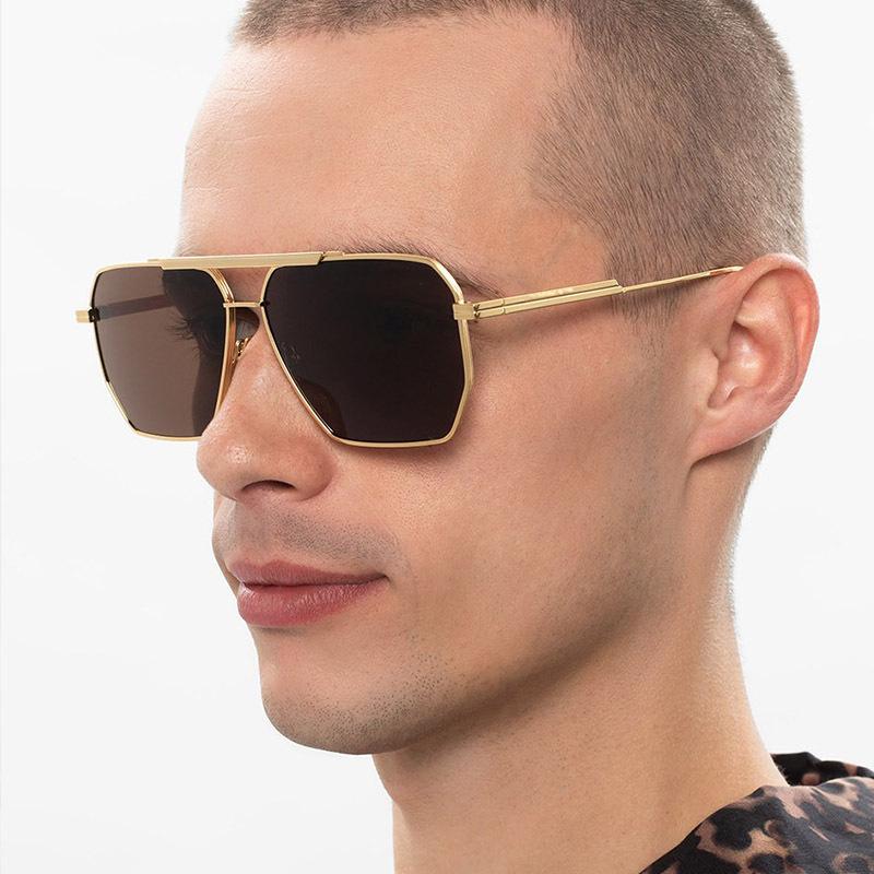 European American Style Sunglasses Women Square Shape Metal Frame Sun Glasses Women Driving Sunglass Male Female