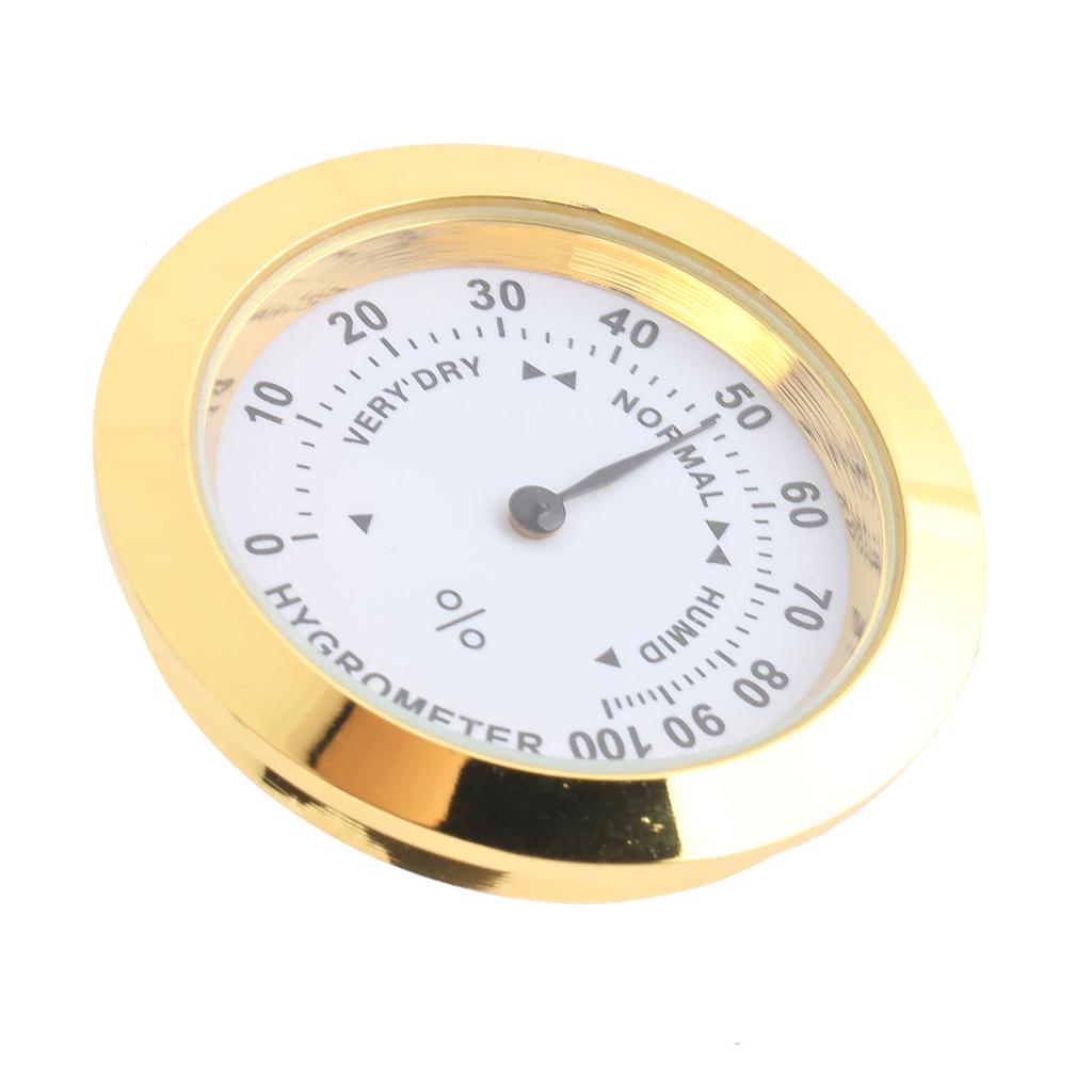 Violin Case Hygrometer Alloy Mini Guitar Moisture Meter Round Humidity Gauge for Musical Instruments