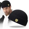 Autumn and winter knitted hat men's warm woolen hat couple pullover landlord hat ins street melon skin hat 1998 logo