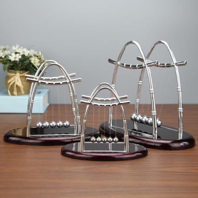 Newtons Cradle Classic Balance Balls 5 Pendulum Balls Physics Perpetual Motion Desk Toys for Office Bumper Ball Ornaments